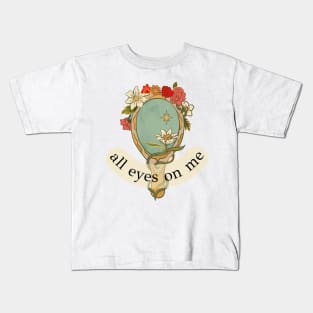 all eyes on me fancy vintage sticker Kids T-Shirt